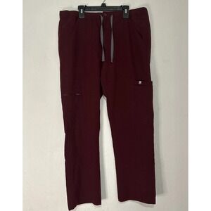 Figs Technical Collection Kade Wine Color Cargo Scrub Womens Pants Sz‎ M/S